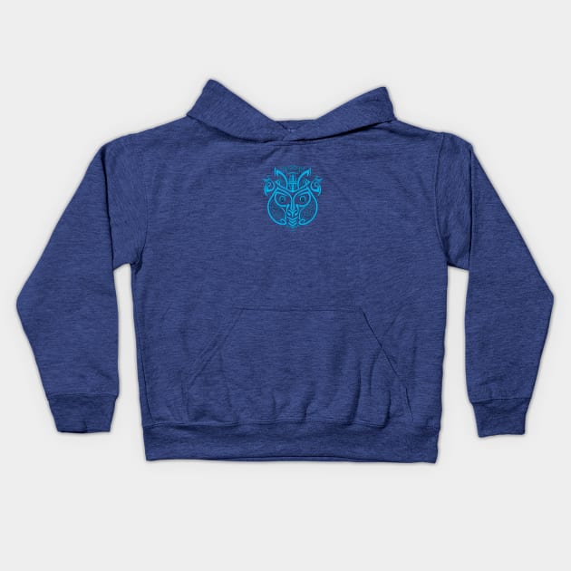 MONKEY SYMBOL, MAYAN STYLE Kids Hoodie by NATLEX